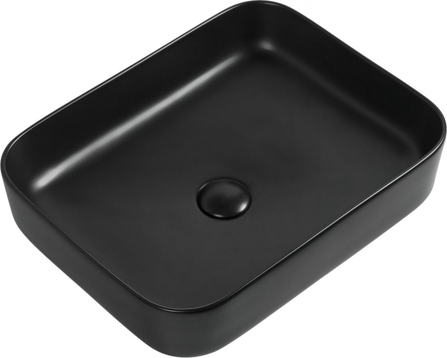 Раковина накладная Aquanet Soul-1-MB 40 черный