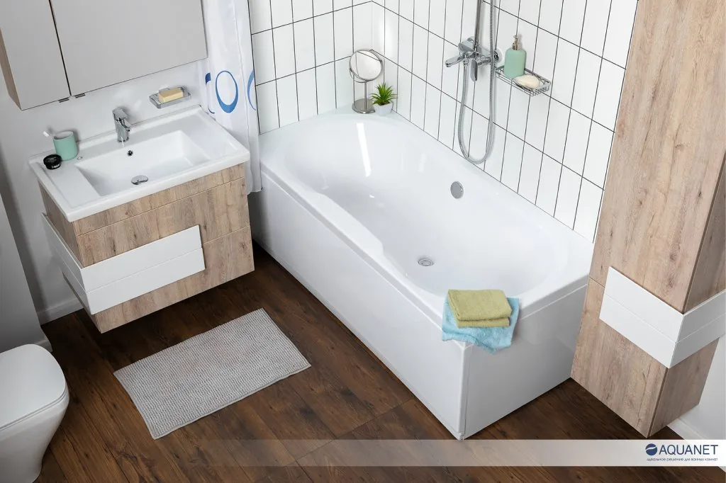 Акриловая ванна Aquanet Valencia 170x80 Обратите внимание на фронтальную панель ванны Valencia 170x80