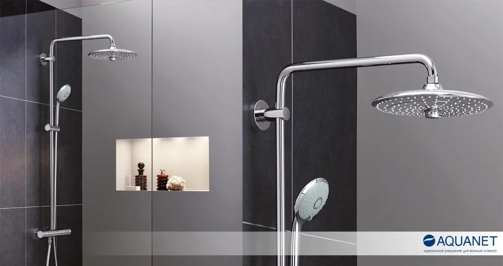 Верхние души из коллекции Euphoria от Grohe