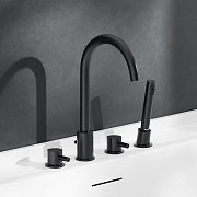 Смеситель для ванны Damixa Scandinavian Pure 360400300 (с внутренней частью) черный