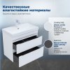 Тумба под раковину Aquanet Слим 70 белый сатин