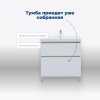 Тумба под раковину Aquanet Вега 70 напольная, белый глянец