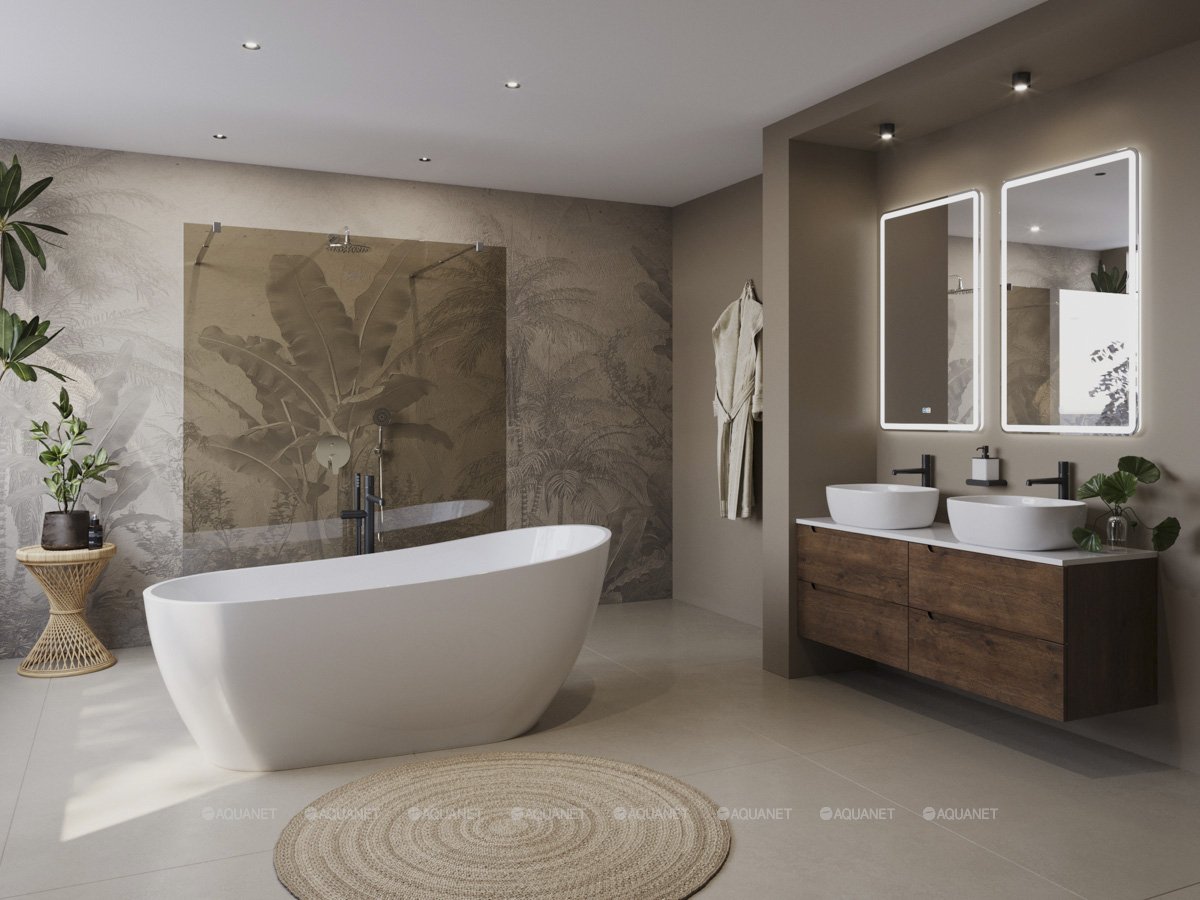 Акриловая ванна BelBagno 170х80 BB704-1700-800-K со сливом-переливом