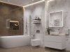 Тумба под раковину Aquanet Джейн (Flat) 70 бежевый